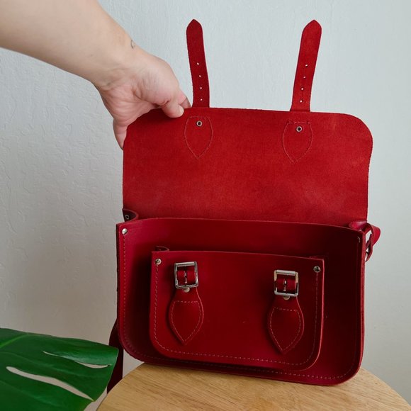 The Cambridge Satchel Company Red 11inch Satchel - Picture 8 of 11